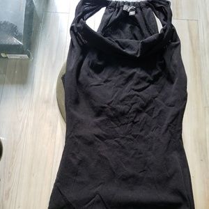 NWOT Bebe Black Halter Top Xs